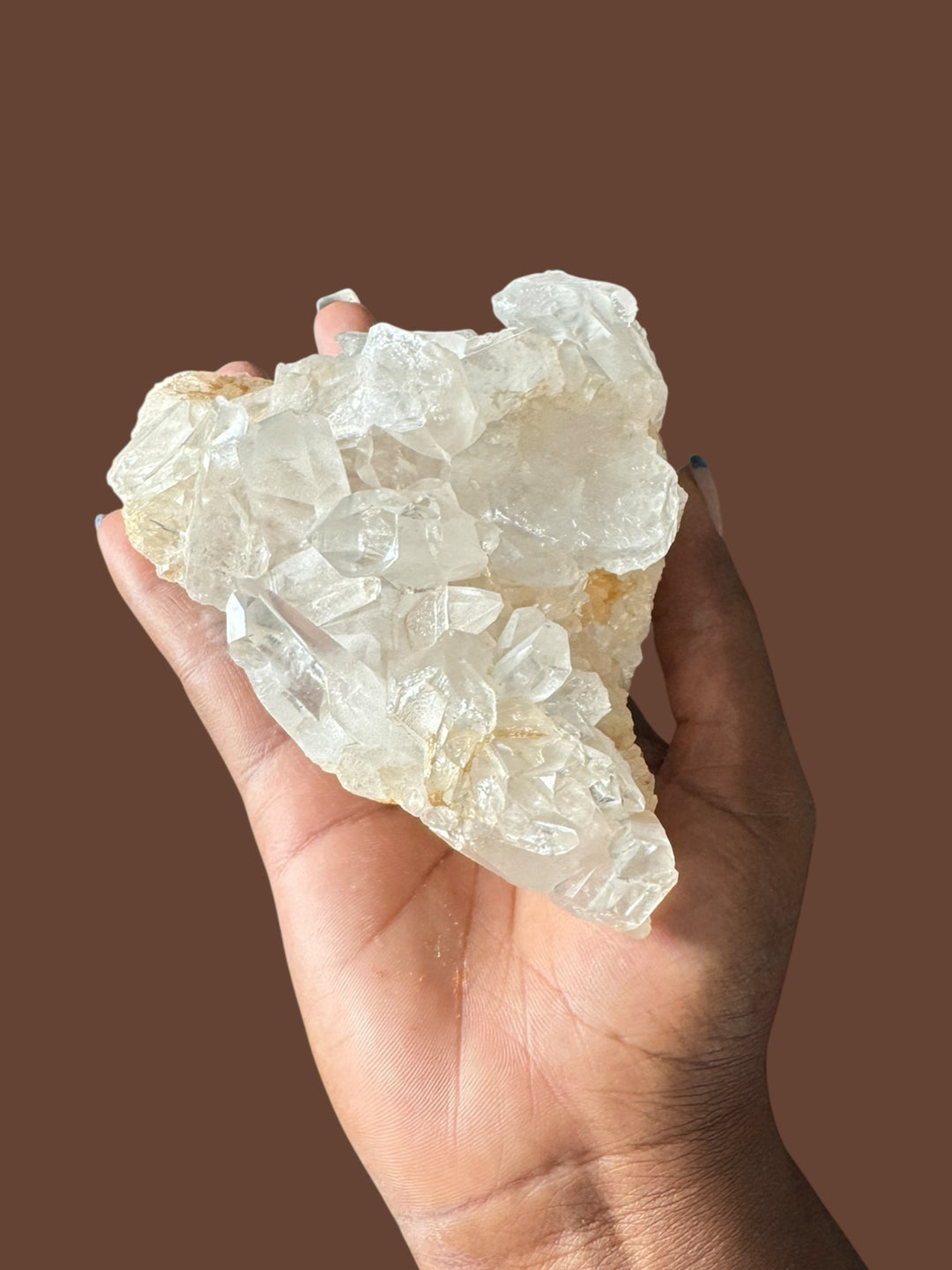 Clear Quartz Cluster for Energy Healing, Clarity & Spiritual Growth (M)