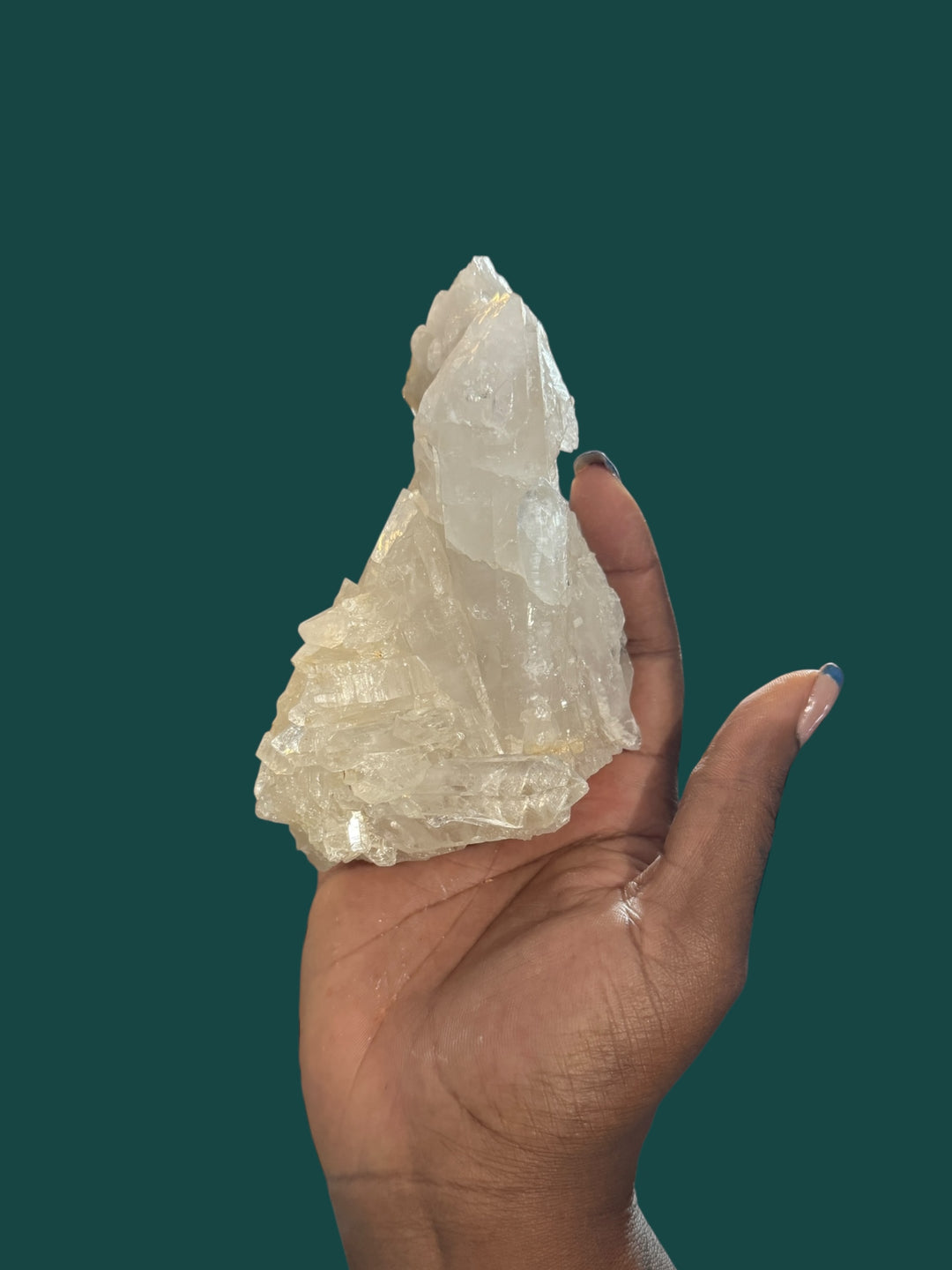 Clear Quartz Cluster for Energy Healing, Clarity & Spiritual Growth (M)