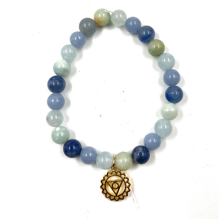 Throat Chakra Stretch Bracelet (8mm)