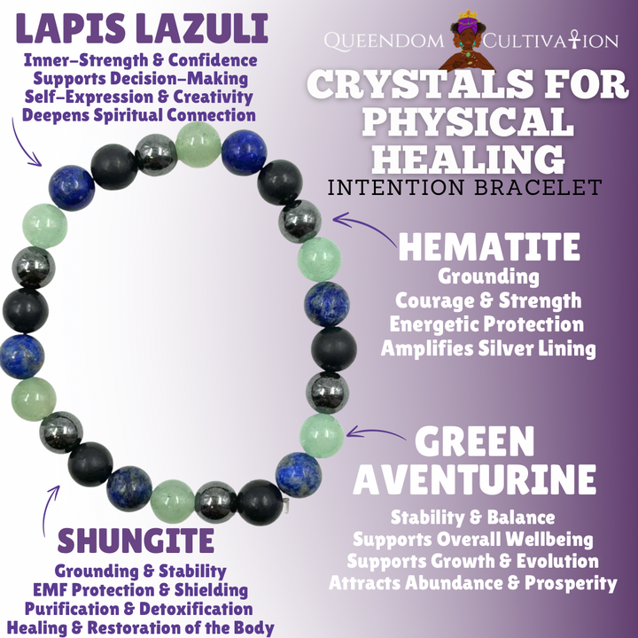 Crystals for Physical Healing Stretch Bracelet (8mm)