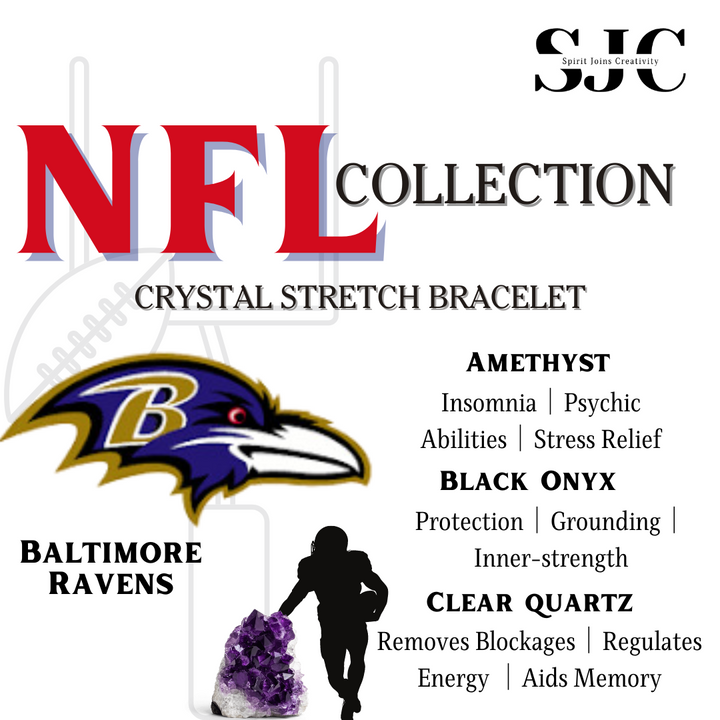 NFL Team Bracelet ~ Baltimore Ravens