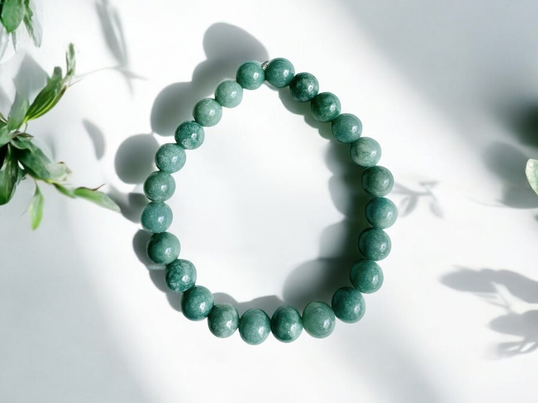 Burmese (Burma) Jade Stretch Bracelet (8mm)