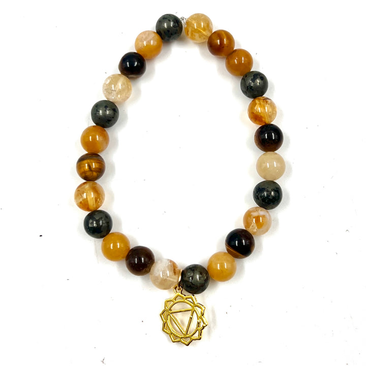 Solar Plexus Chakra Stretch Bracelet (8mm)