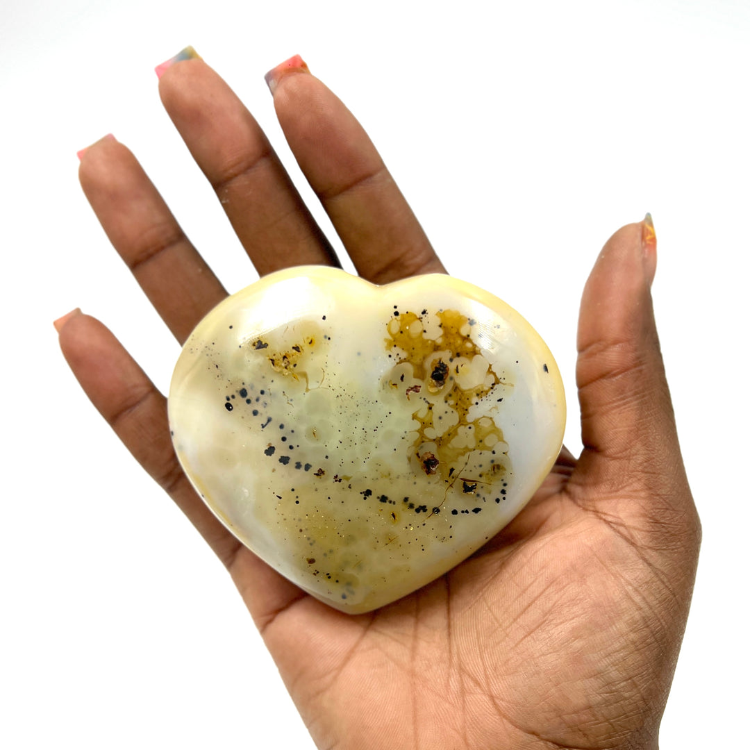 Dendritic Agate Heart