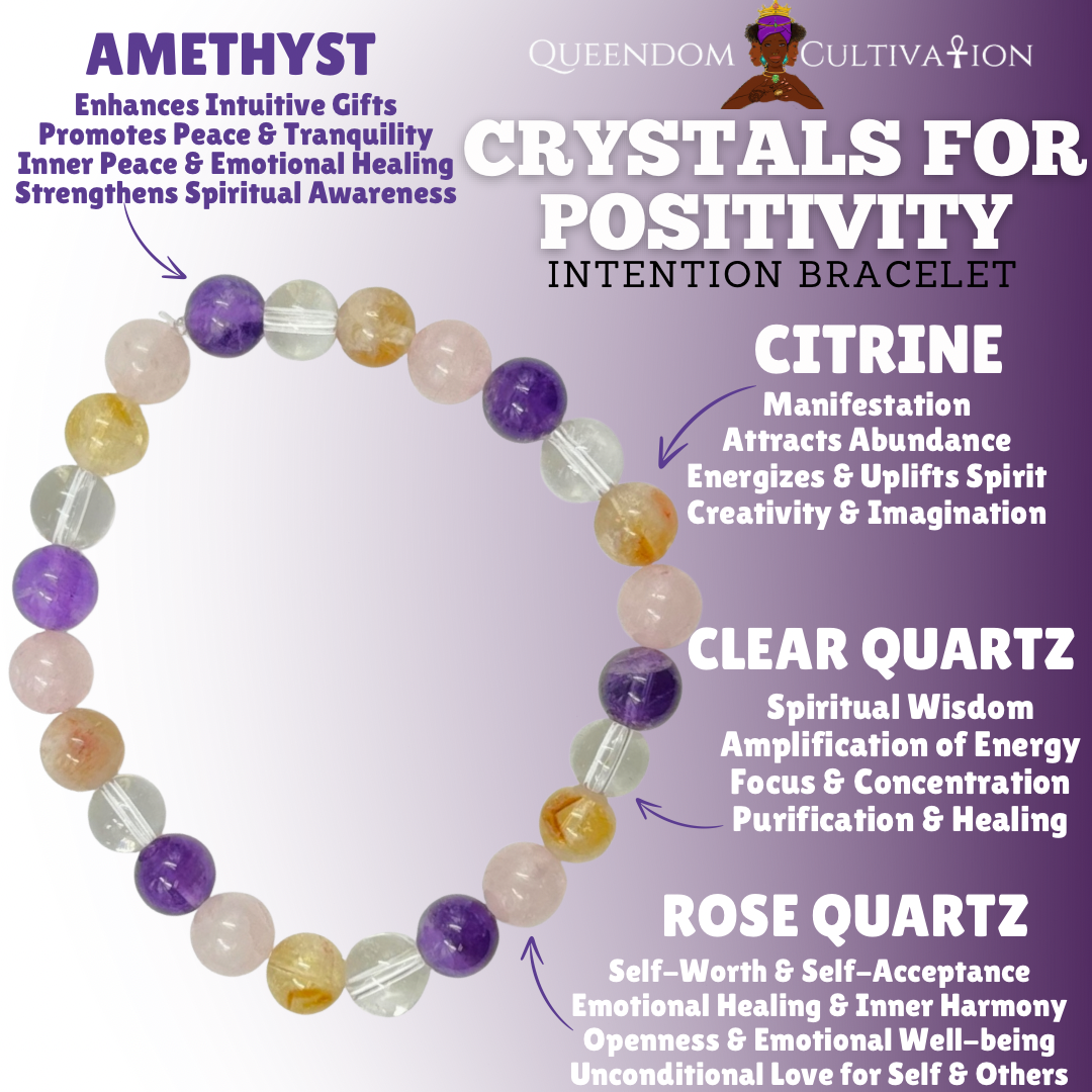 Crystals for Positivity Stretch Bracelet (8mm)