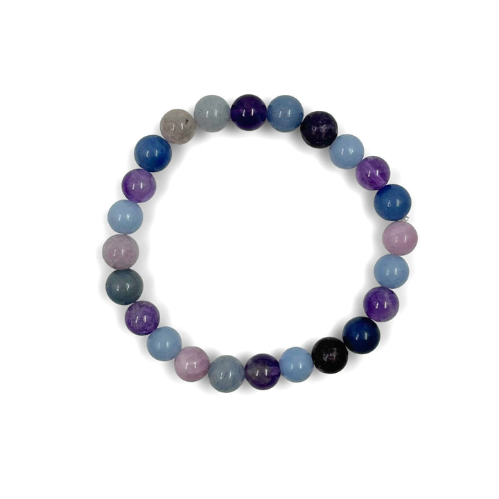 Crystals for Anxiety Stretch Bracelet (8mm)