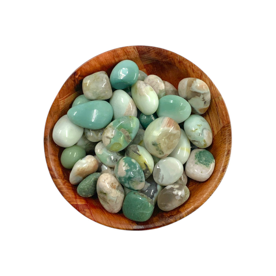 Green Flower Agate