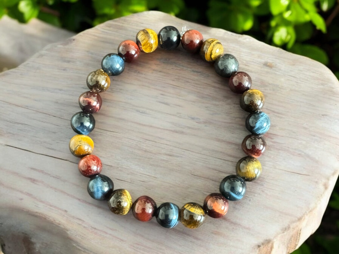 Mixed Tiger’s Eye Stretch Bracelet (8mm)