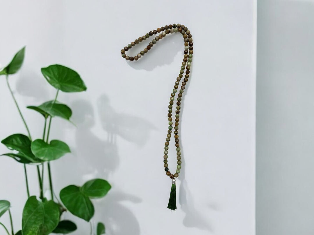 Green Opal Mala Beads