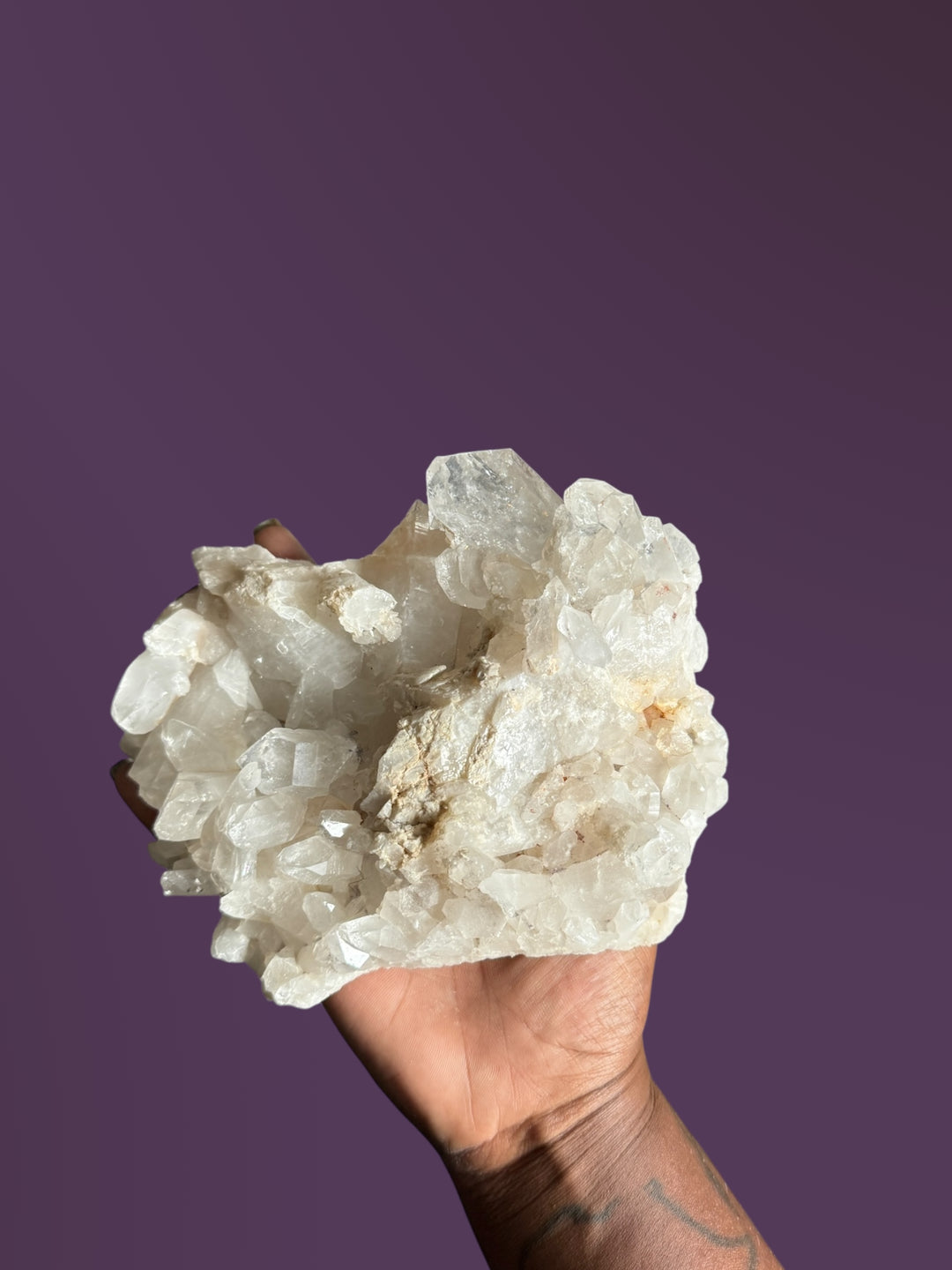 Clear Quartz Cluster for Energy Healing, Clarity & Spiritual Growth (L)