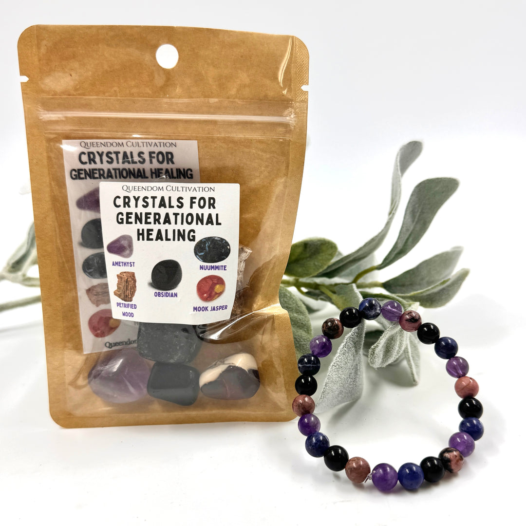 Crystals for Generational Healing w/Stretch Bracelet