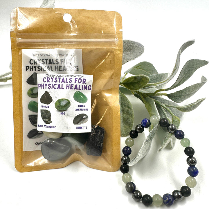 Crystals for Physical Healing w/Stretch Bracelet