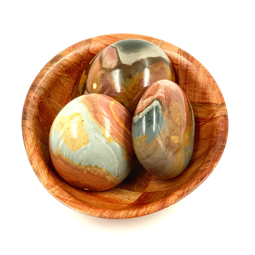 Polychrome Jasper Palm Stone