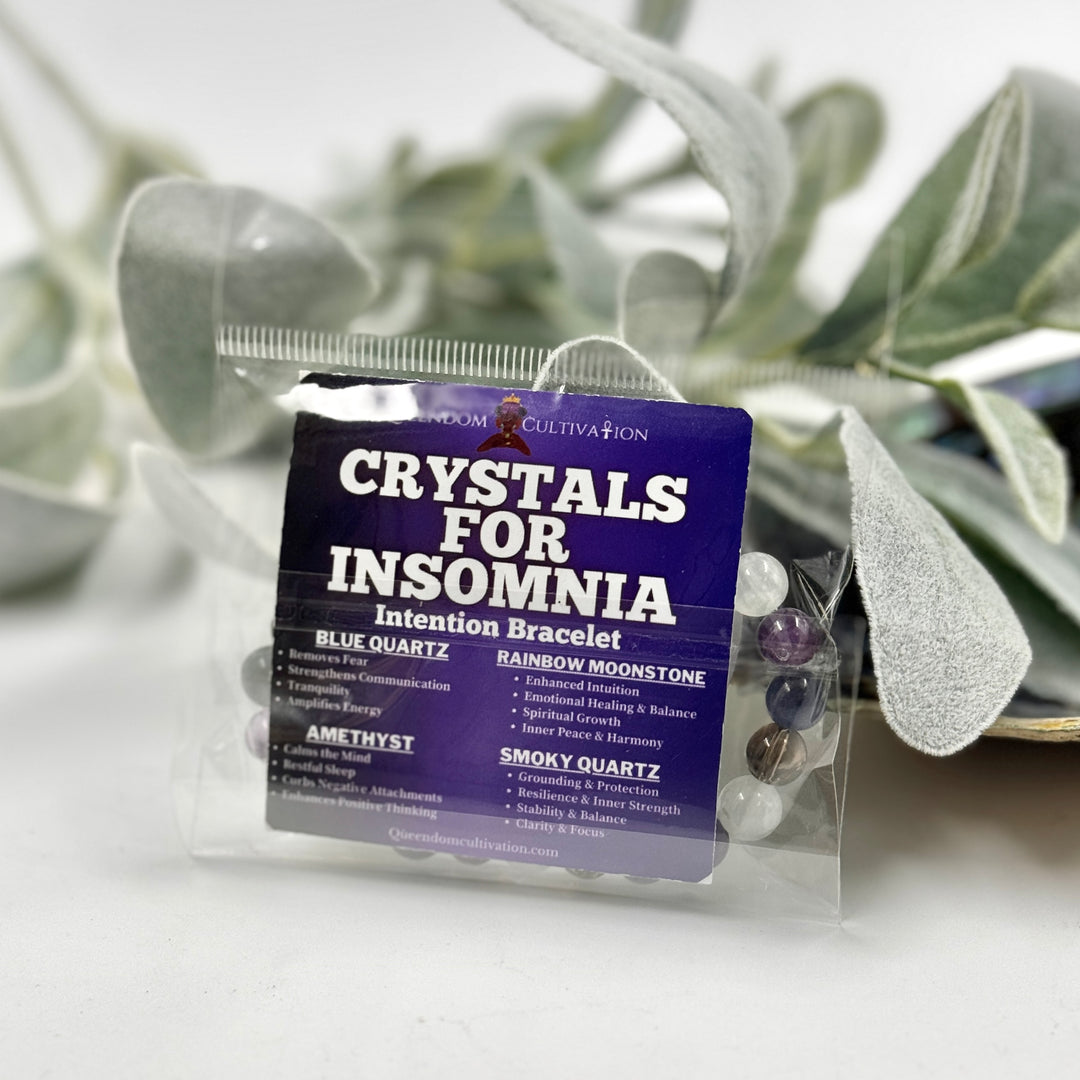 Crystals for Insomnia Stretch Bracelet (8mm)