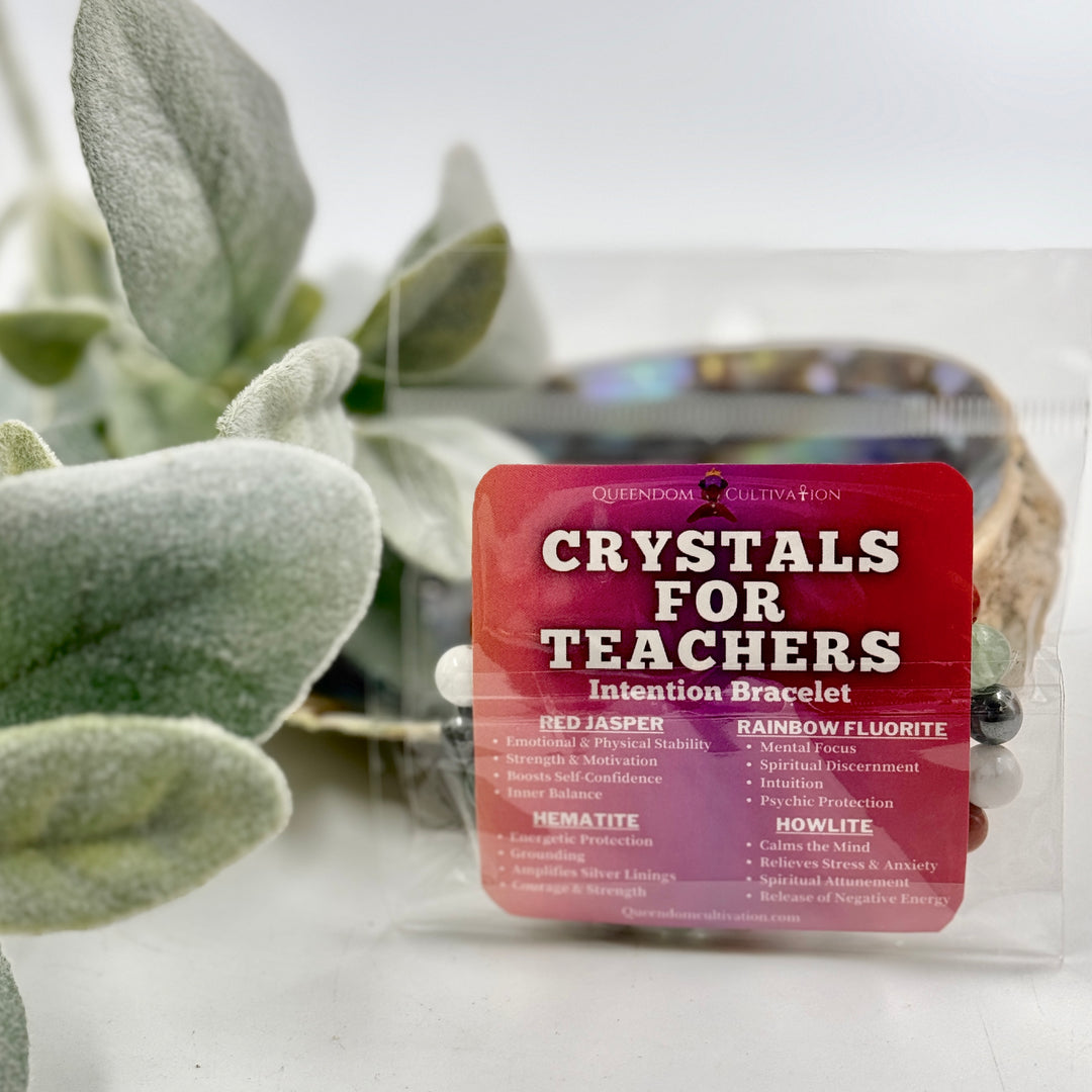 Crystals for Teachers Stretch Bracelet (8mm)