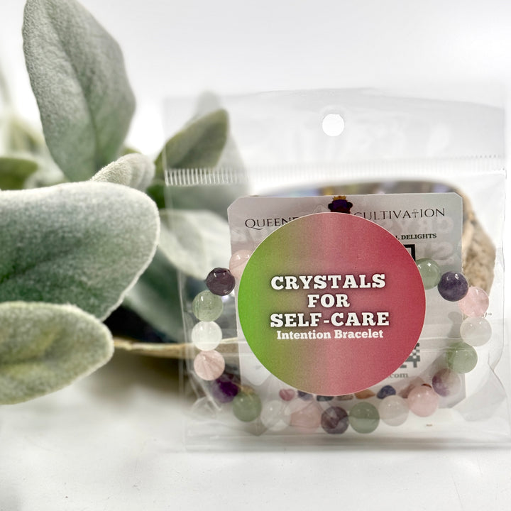 Crystals for Self-care Stretch Bracelet (8mm)
