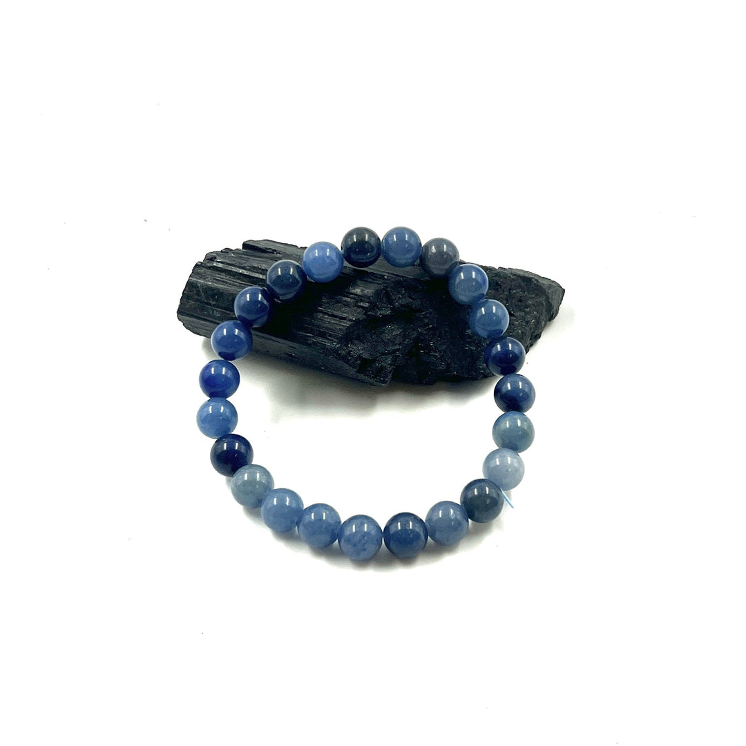 Blue Quartz Stretch Bracelet (8mm)