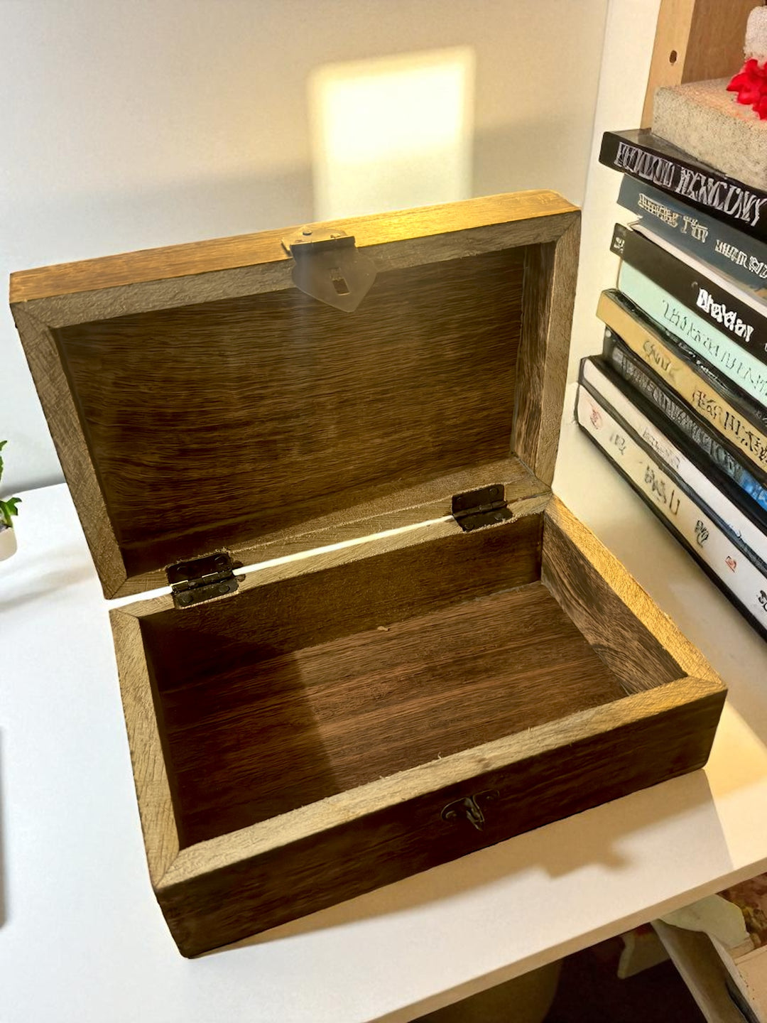 Unicorn Carved Wood Decorative Storage & Keepsake Box *