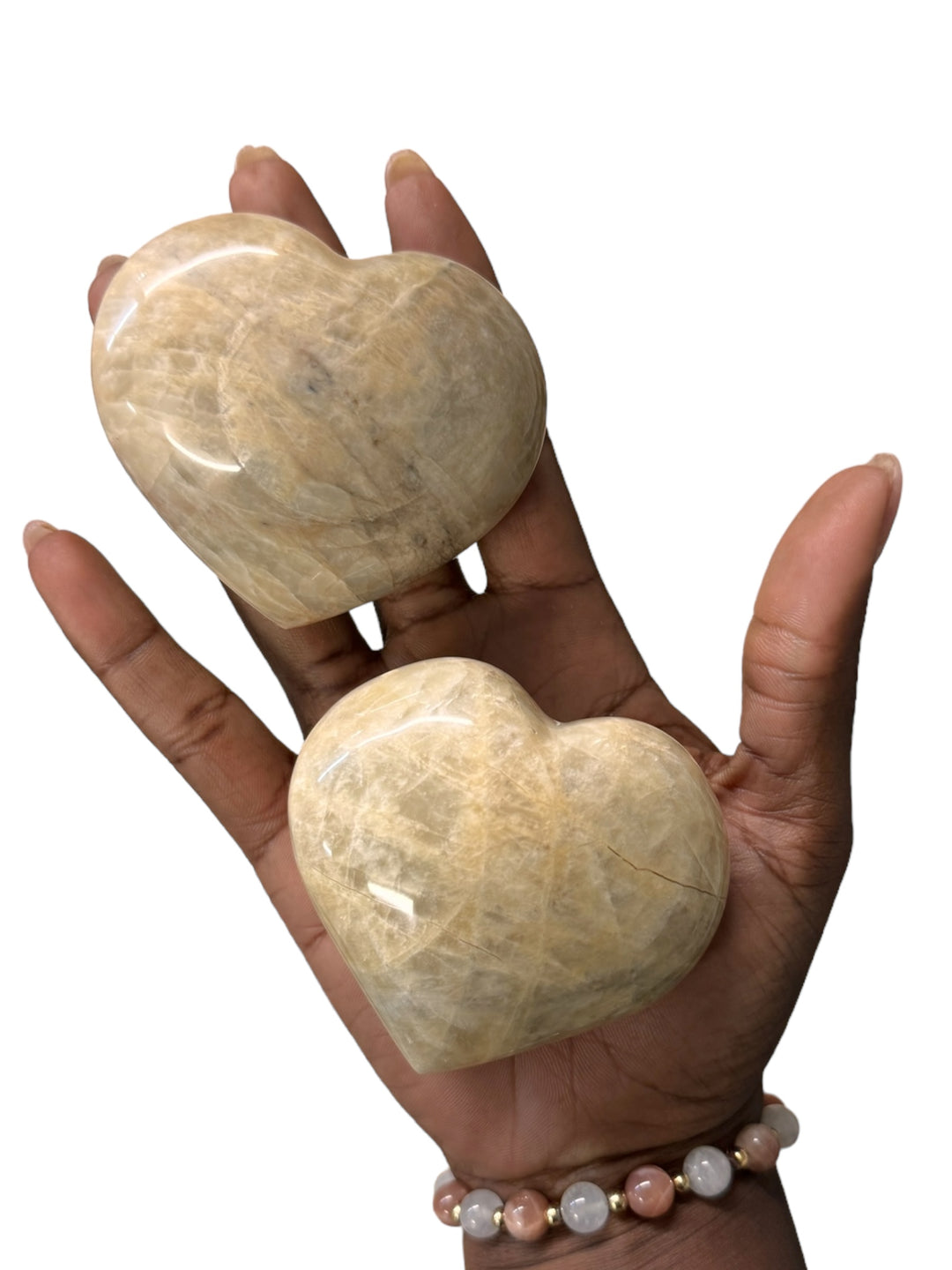 Natural Moonstone Heart