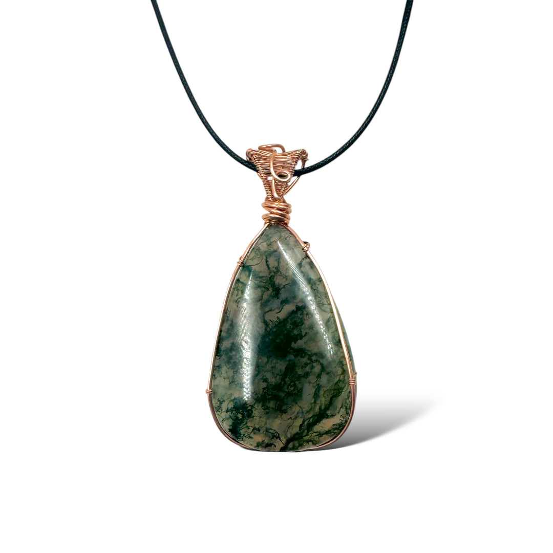 Custom - Moss Agate Pendant