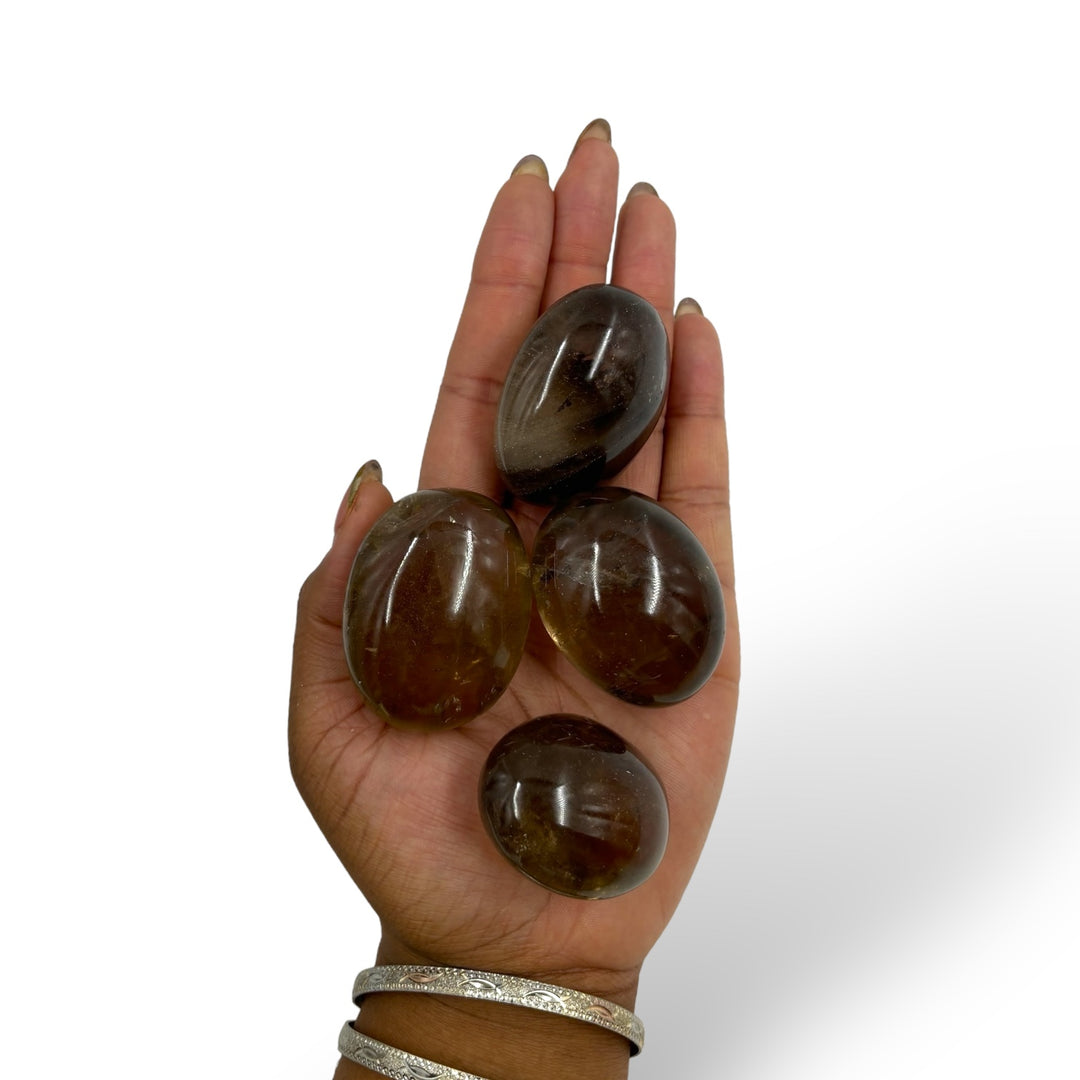 Smoky Quartz Palm Stone