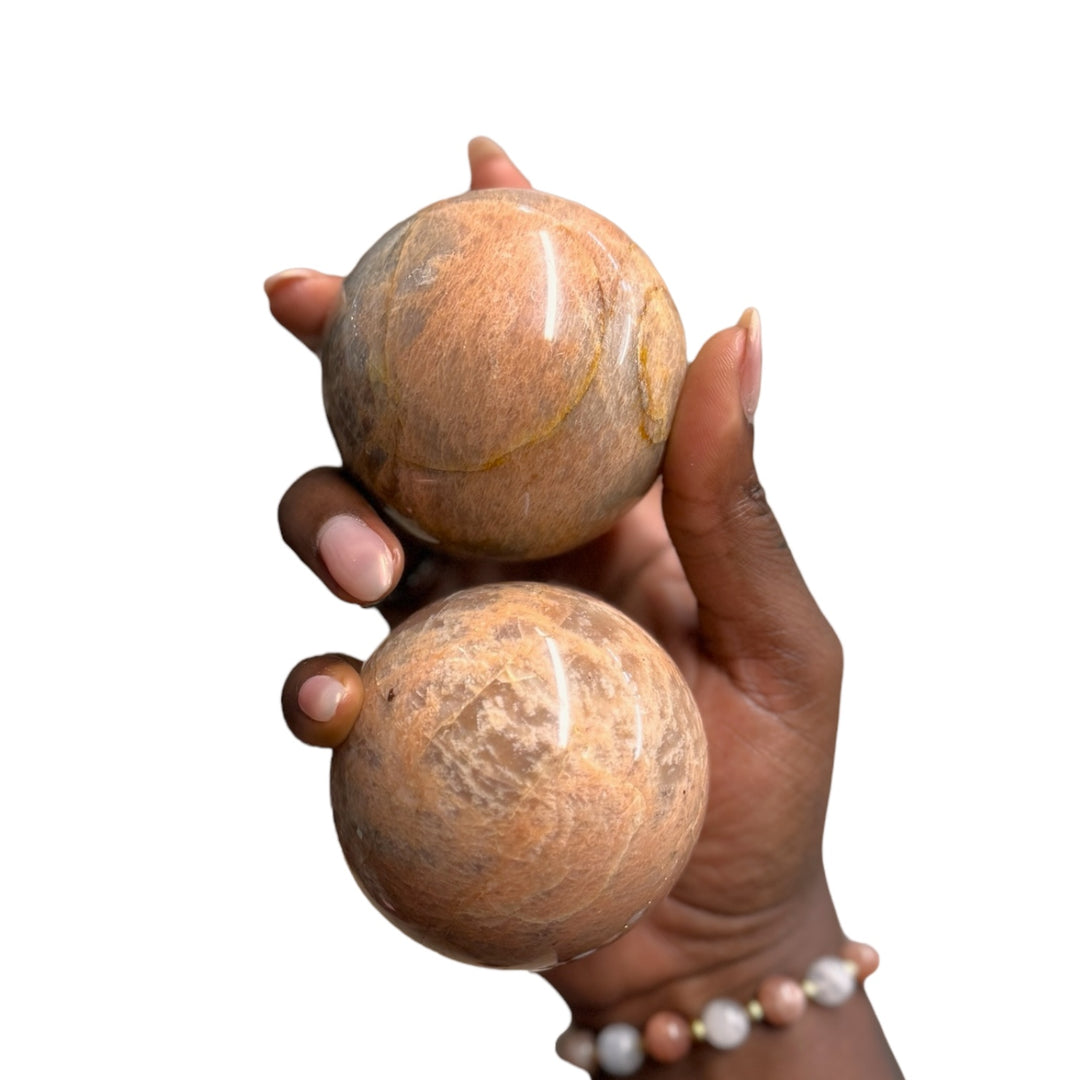 Peach Moonstone Sphere