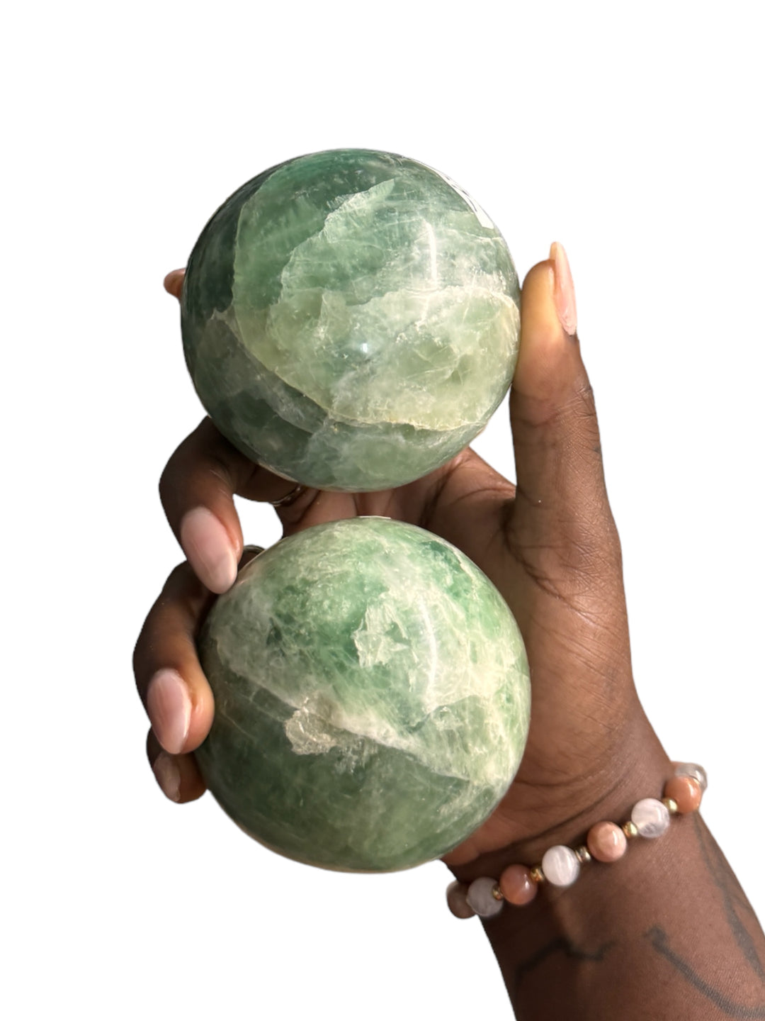 Green Fluorite Sphere