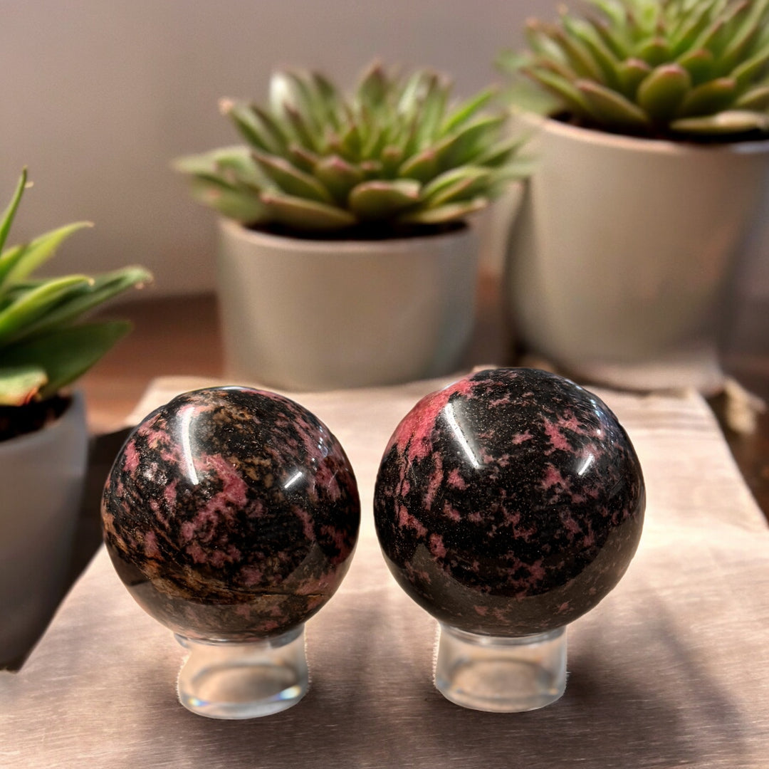 Rhodonite Sphere