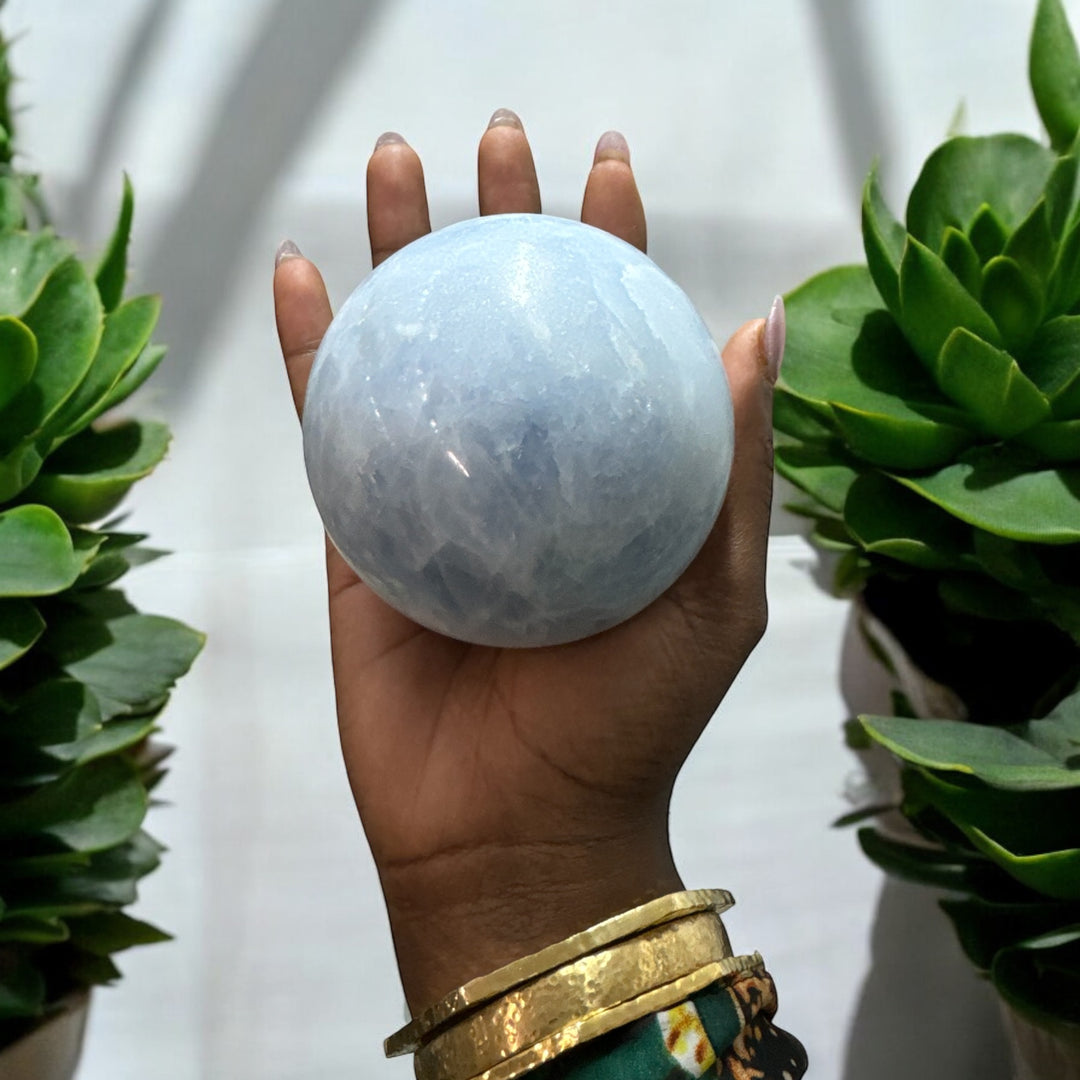 Blue Calcite Sphere