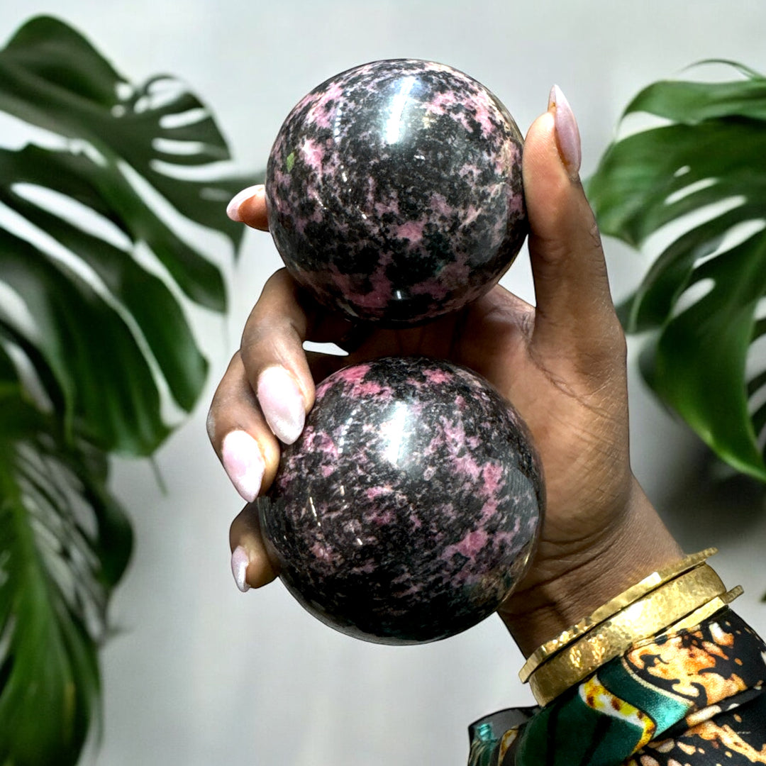 Rhodonite Sphere