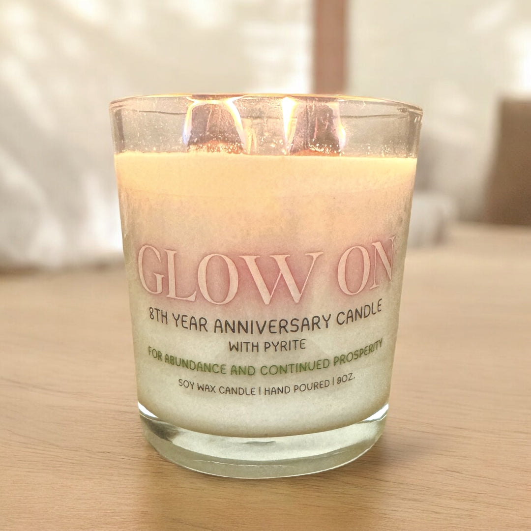 Glow On: Queendom 8 Year Anniversary Candle