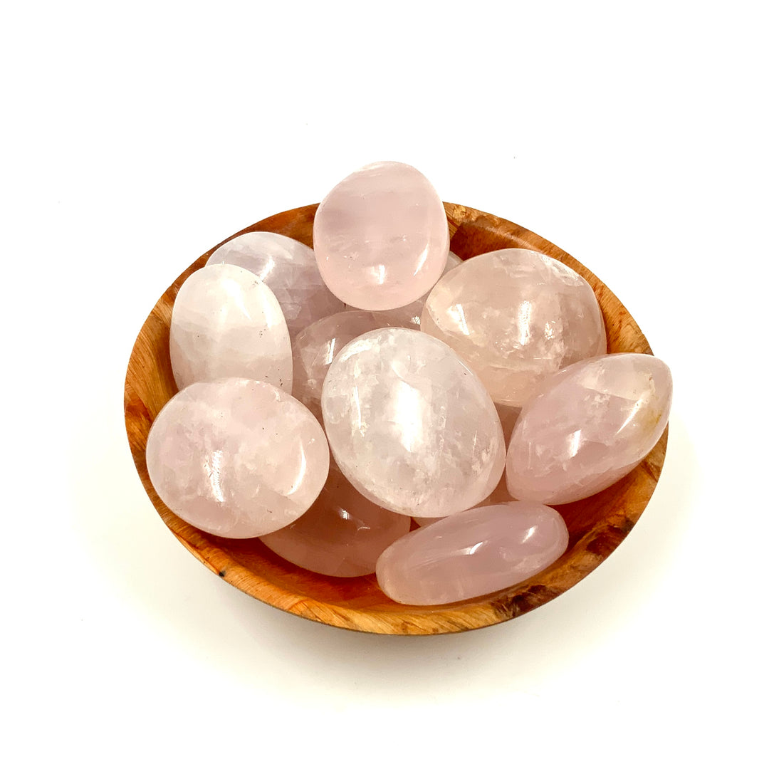 Rose Quartz Palm Stone