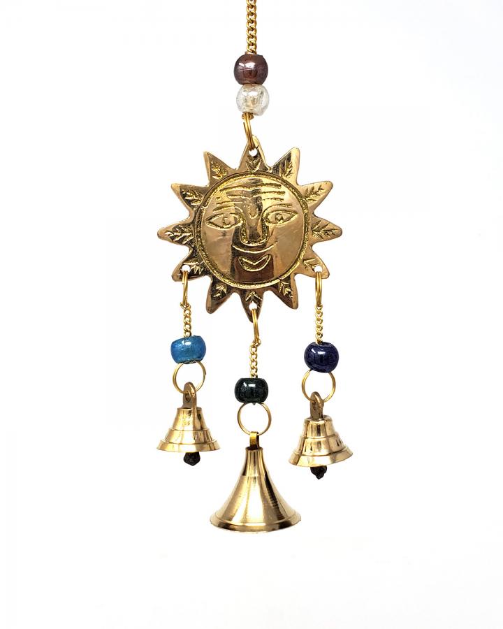 Sun Brass Windchime 9"