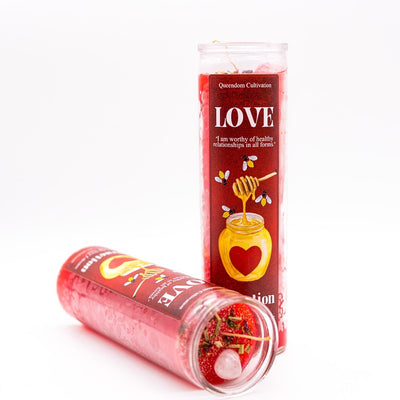 Love & Attraction Crystal Intention Candle