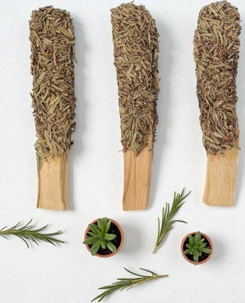Palo Santo Sticks Hand-Rolled in Rosemary – Cleansing & Calming