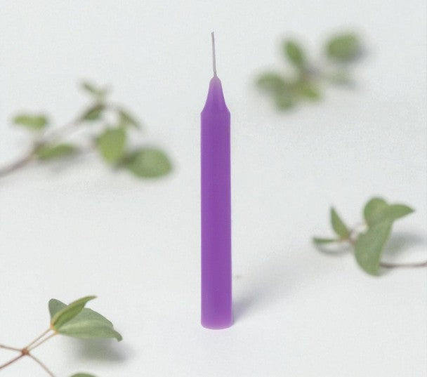 Purple Chime Candle for Meditation, Focus, and Spiritual Clarity 1.25"