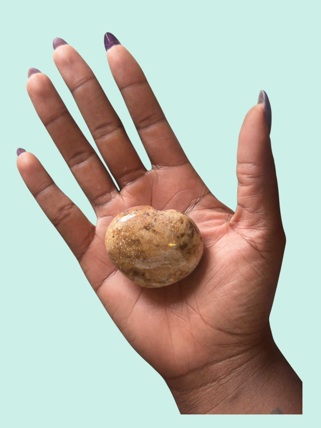 Flower Agate Heart – Stress Relief & Personal Growth Stone