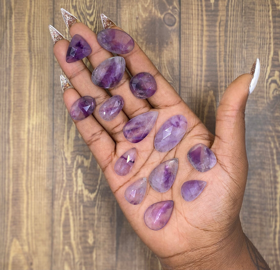Faceted Amethyst Cabochon