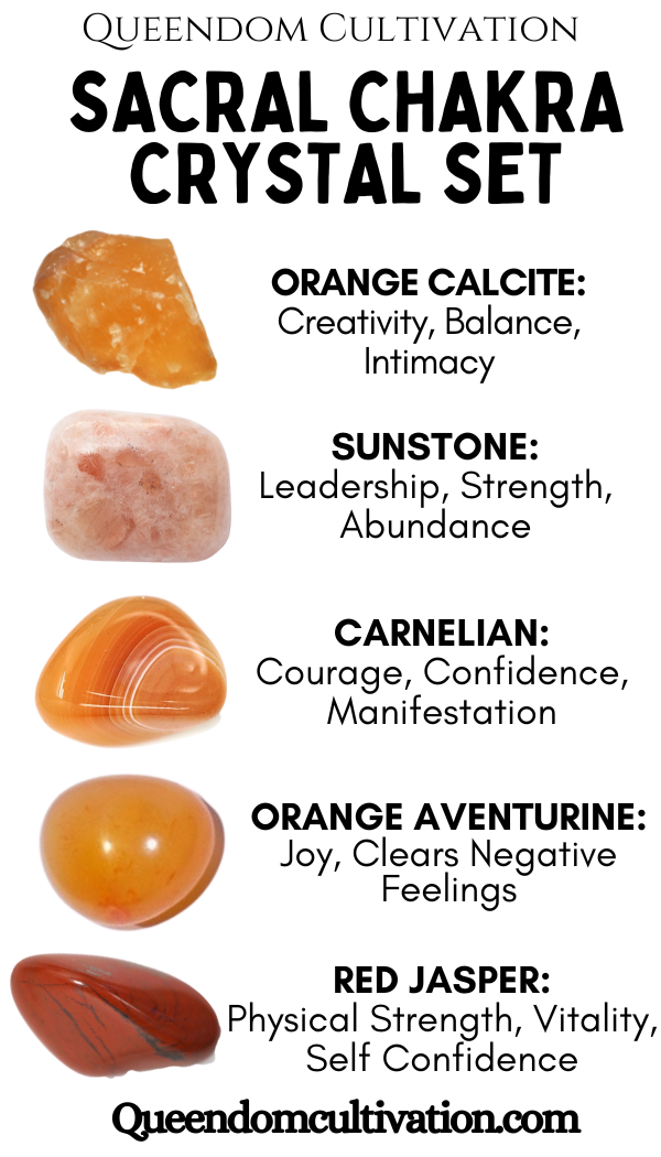 Crystals for Sacral Chakra Queendom Cultivation