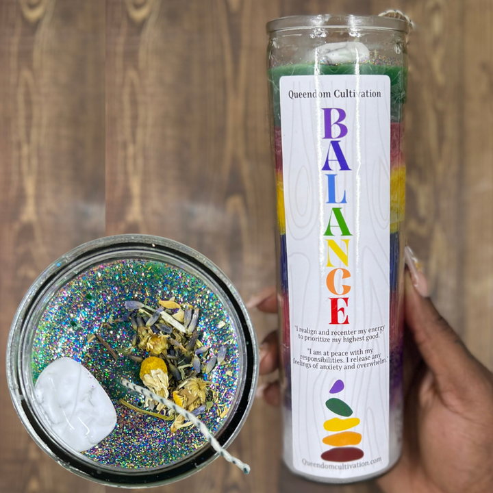 Balance Crystal Intention Candle